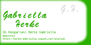 gabriella herke business card